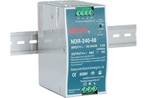 JUNLIN NDR-240-48 AC/DC alimentatore di rete per guida DIN 240 W 48 V 5 A