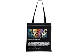 JTOUK Musiklehrer-Tragetasche, Musiklehrer, Wertschätzungsgeschenk, Musiklehrer, Definition, Handtasche, Geschenk für Klavier, Violine, Gitarre, Lehrer