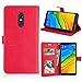 Produktbild Xiaomi Redmi Note 5 Redmi 5 Plus Hülle, Wendapai Xiaomi Redmi Note 5 Redmi 5 Plus Leder Brieftasche Hülle Book Design mit Flip Hülle and Stand [Credit Kartenschlitz] Hülle Hülle zum Xiaomi Redmi Note 5 Redmi 5 Plus-Red