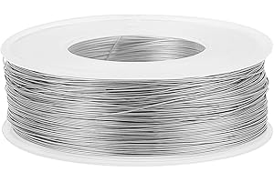 BENECREAT 300m 0.3mm Fil de Liaison en Acier Inoxydable 304 pour la Fabrication de Bijoux, Le cerclage, Le Cadre de Sculpture, la Fabrication de brosses de Nettoyage et Le Projet d'artisanat