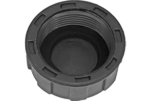 Kappe rund aus Kunststoff PP 1" Zoll IG DN25 Innengewinde Innendurchmesser 30mm Gewinde Fitting Trinkwasser geeignet Rohr Verschraubung End Stück Abschluss Verschluss Deckel