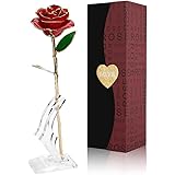 Cozime Geschenke zum Frauentag,Vergoldete Rose Handgefertigt Geschenkbox, Muttertag/Jahrestag/Romantische Valentinstag/Geburt