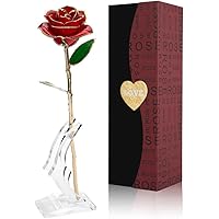 Cozime Geschenke zum Frauentag,Vergoldete Rose Handgefertigt Geschenkbox, Muttertag/Jahrestag/Romantische Valentinstag…