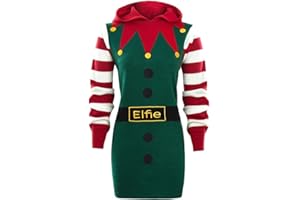 SS7 Womens Christmas Jumper Dress Elfie