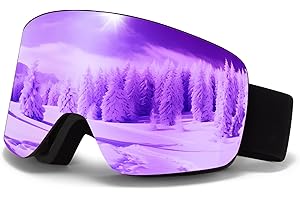 MXJ Gear Masque de Ski,YH227 OTG Ajustables Lunette de Ski,Masque Lunettes de Ski pour Hommes Femmes Jeunes,Anti-UV Anti-Buée Lunettes de Snowboard