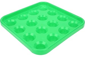 Keenso Billiard Ball Tray, 16 Holes Pool Ball Tray Billiard Ball Holder Tray Snooker Ball Storage Tray Pool Table Accessories 16 Balls