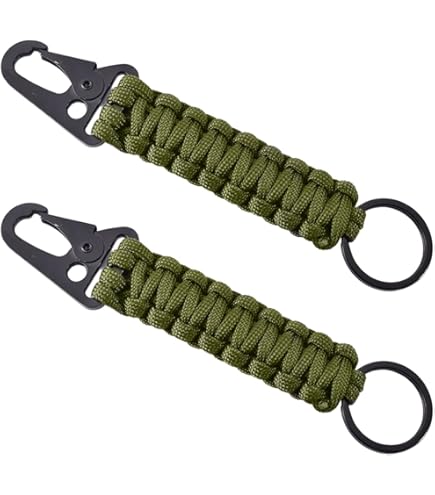 UNICRAFTALE Portachiavi Tattico In Paracord Con Perline Teschio – Cordino Per Coltello E Attrezzatura EDC - 4