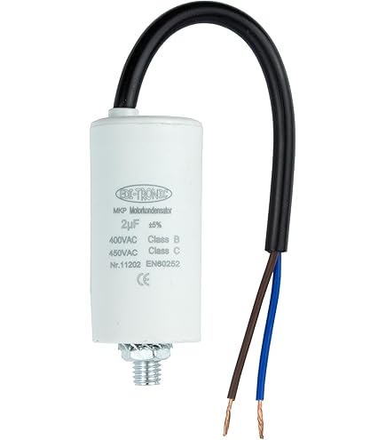 Lumonic Startcondensator 416,10,97 A [met stekker 6,3 x 0,8 mm] | Motorcondensator 25 µF 400 V 45 x 70 mm I condensator in geïsoleerde kunststof behuizing