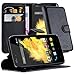 Produktbild Cadorabo Hülle für Wiko Sunset Hülle in Phantom schwarz Handyhülle mit Kartenfach und Standfunktion Case Cover Schutzhülle Etui Tasche Book Klapp Style Phantom-Schwarz