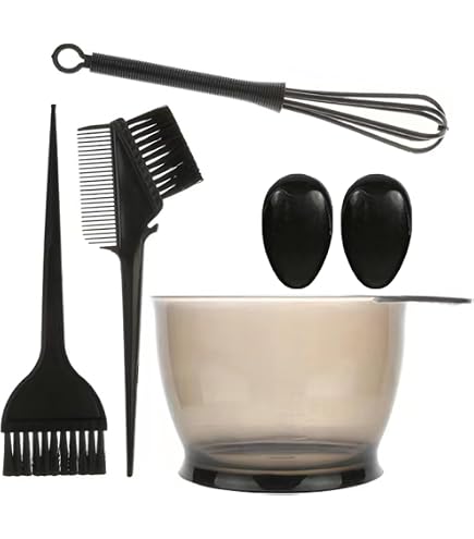 Minkissy Haarfärbe-Schalen Set - 2 Stück, Beige, Aus PP, 17x9x8 Cm, Mit Griff, Stapelbar, Für Salon & DIY
