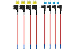 JatilEr Stromdieb 8 Stück, Stromdieb Sicherung Kfz Standard/Mini Stromdieb Kfz 2 Typen Stromdiebe Kfz mit Kfz Sicherung für Auto Lkw Boot