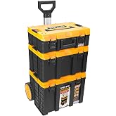 Super-Bag S-M-L Master Case 3'l&uuml; Mod&uuml;ler Tekerlekli Takım &Ccedil;antası Seti, Organizerli Alet Taşıma ve Depolama Sistemi, &Ccedil;ek&ccedil;ek K