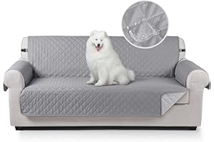 TAOCOCO Copridivano Poltrona Impermeabile Divano Protector Slipcovers, Adatto per cani, animali domestici e bambini(Grigio, 3 posti 171 * 192cm)