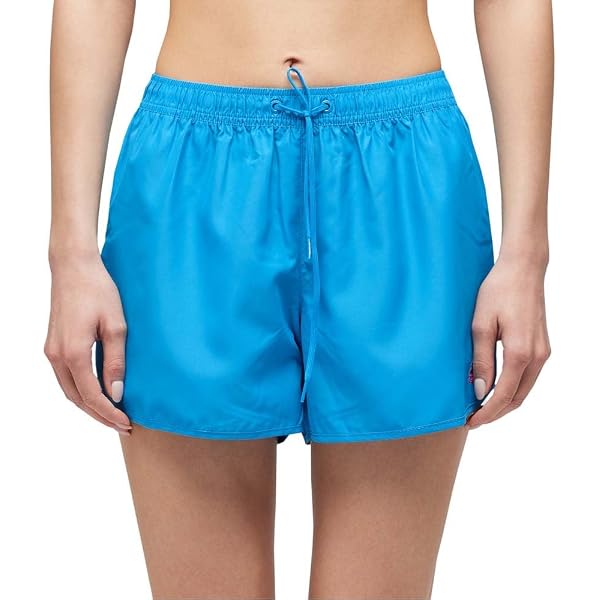 Shorts Donna Sundek Kiana - Vita Elastica, Colore Blu Oversea, Comodi E Casual