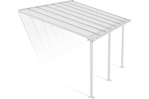 CANOPIA PALRAM OLYMPIA 3X4.25 WHITE CLEAR PATIO COVER