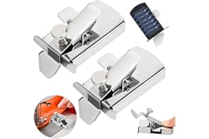 ZHIXIFAN 2 Stück Nahtführung Nähmaschine Magnetische Multifunktionales Anti-Curl-Magnetmessgerät Magnetischer Nahtführer Magnetic Seam Guide für Nähmaschine, Magnetische Universal nahtführung, Nähzubehör