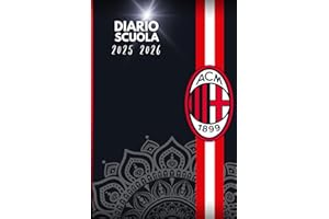 Diario Scuola 2025-2026: Calendario Completo, Curiosità sul Milan, Pagine da Colorare e Spazio per le Lezioni — Un Must per Ogni Studente Appassionato
