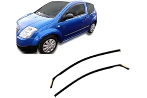 J&J AUTOMOTIVE | Heko Deflecteurs d'air Déflecteurs de Vent Compatible avec C2 3P. Berlina 2003-2009, Ensemble 2 pi?Ces, Aérodynamique, Montage Facile