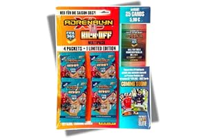 Panini 365 2026/2027 adrenalys XL Kickoff multipack – 24 kort + 1 begränsad utgåva kort + Heartglobal fraktskydd