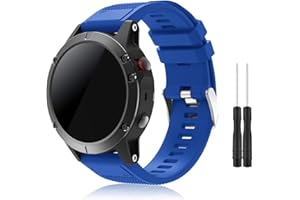 TOPsic Bracelet Fenix 5/Fenix 5 Plus, Bracelet de Montre 22mm Bande Remplacement en Silicone pour Fenix 5/5 Plus/Fenix 6/6 Pro/Fenix 7/Fenix 7 Solar/Approach S60/Quatix 5/Forerunner 935/945/Instinct