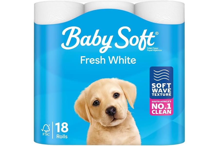 Baby Soft® Fresh White 2 Ply Toilet Paper - Pack of 18