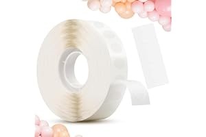 FIXCHORD Balloon Glue Dots - 600pcs Extra Strong, Double Sided, No Mark, Ideal for Birthday Parties, Weddings, Christmas Decor