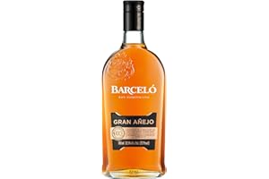 Ron Barceló Gran Añejo – Bottiglia da 700ml di Rum Ambrato, Invecchiato Fino a 6 Anni in Barrique di Rovere Ex Bourbon, Rum Dominicano da 100% Succo di Canna da Zucchero, Per Cocktail di Alto Livello