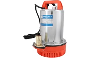 HAOX Submersible Water Pump, Submersible Sewage Dirty Waste Water Pump, DC 12V 280W 8M/H Lift 20M Submersible Deep Well Water Pump Irrigation Water Pump for Garden Irrigation Pond Swimming Pool