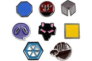 YUANstore Applicable to Generation 1-6 Badge Collection Box, Game Collection, 8 Pieces Set, Gift for Boys and Girls