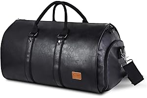 seyfocnia Die Kleidertasche, die wasserdichter Herren- Kleidertasche für Reisen, Geschäfts, große Leder Reisetasche, mit den Schuhtaschen