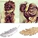 Contever® Leaf Shaped Hair Clip Hairpin Vintage Barrette Headwears Claw Hair Accessories (Pack of 3, Different Colors)