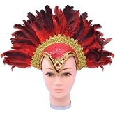 Bristol Novelty Karneval-Kopfschmuck Mit Federn – Schwarzer Feder-Schmuck Für Kostüme & Partys