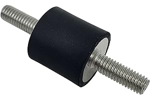 DOJA BARCELONA DOJA INDUSTRIAL | Silentblock Aire Acondicionado M4 | 15x15 | Rosca-Rosca | PACK 4 | Patas Aire Acondicionado | SilentBlock Goma + Acero cincado | Taco Goma Antivibracion | Soporte Amortiguador