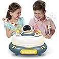 Pop Up Rocket Board Game, Catching Rocket Game, Family Game Night Board Game, Interactive Educational Toys with Sound, Magnetic Fishing Game Toys, PK Mode with 2 Net, for 4-10 Year Old Boys and Girls