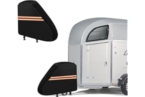 JOJOCY Deichselabdeckung für Pferdeanhänger, 600D Schutzhülle und Deichselabdeckung, vordere Abschleppabdeckung Schutz für die meisten Arten von Pferdeanhängern (S:90 x 60 x 15 cm)