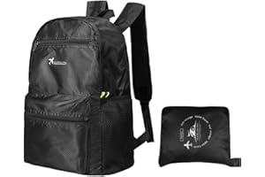 FADCAER Zaino pieghevole da 15 l, ultraleggero, impermeabile, per escursionismo, per uomini e donne, zaino da trekking, zaino pieghevole per viaggi