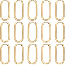 Boucles D'oreilles Créoles Huggie En Acier Inoxydable Doré - Lot De 16 Paires - Taille ~23.5 Mm - Pour Lobes, Cartilage, Piercing