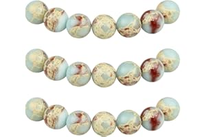 MJDCB 60 pezzi 6mm Pietra di Shoushan Sciolto Perline in Pietra Semipreziose per Creazione Braccialetti Collane e Gioielli Pietre Dure per Bigiotteria Fai Da Te Rotonde