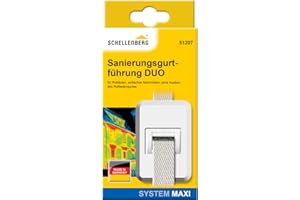 Schellenberg 51207 Sanierungs-Gurtführung DUO Maxi für Rolladengurte mit Zugluftdichtung, Sanierungsgurtführung