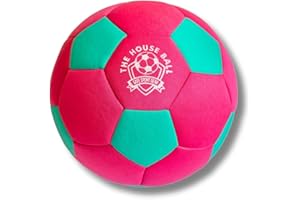 Safe Sport Gear The House Ball Le House Ball - El Balón de Fútbol de Interior Original, Suave y Seguro, Tamaño 4 - Diseñado para Jugar en Casa y en el Jardín Regalo Aficionados Balón Niños
