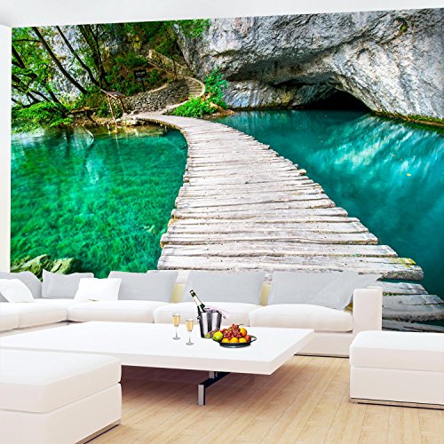 Fototapete Brücke 352 x 250 cm – Vliestapete – Wandtapete – Vlies Phototapete – Wand – Wandbilder XXL – !!! 100% MADE IN GERMANY !!! Runa Tapete 9009011a - 4