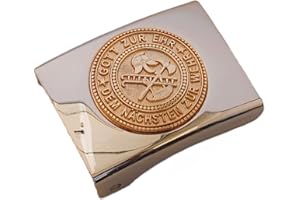 GravurManufakturBerlin Feuerwehr Gott zur Ehr Dem Nächsten Zur Wehr Koppelschloss für 4,5 cm breite Koppelgürtel Retten Löschen Bergen Schützen