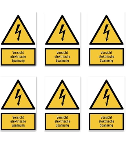 Verbotszeichen Keine Scheine/Bargeld - Aufkleber 5 Cm, 6 Stück DIN EN ISO 7010