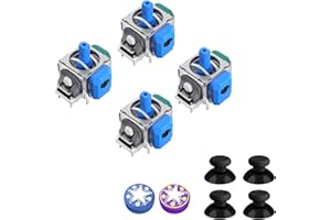 AKNES TMR Electromagnética Joystick de Repuesto para Mando Xbox Series X/S, Anti-Drift Stick Accesorios de Reparación para Mando Xbox Series X/S - 2 Pares