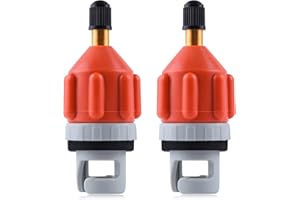 GOLD DEER 2Pcs Inflatable Boat SUP Pump Adapter Premium Conventional Air Adapter Sturdy SUP Air Adapter Quickly Inflation and Strong Sealing SUP Pump Adapter for Inflatable Boat, Paddleboard,Kayak