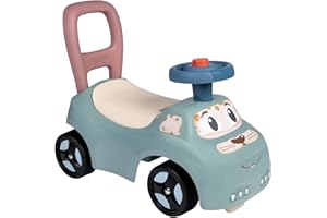 Little Smoby - Porteur Auto - Fonction Trotteur - Volant Directionnel - Coffre à Jouets - A Partir de 10 Mois - Fabrication Française