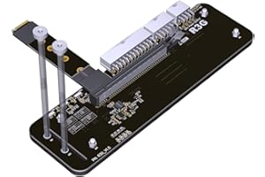 JMT m.2 m Key nvme Soporte de Tarjeta gráfica Externa 64gbs Banda de Velocidad Completa PCIe 4.0 X4 Cable de elevación r43sg actualizado para Tarjetas gráficas Superiores a 1660 (25CM K43SG)