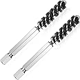 YUAAO Golf Clubs Head Hosel Brush Golf Club Brush Wire Brush Cleaning Tool Electric Drill Wire Brush for Iron and Wood (Silver-2 Pieces)