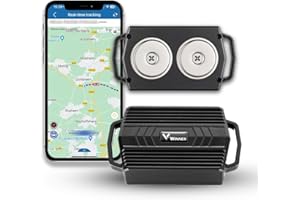 Winnes Localizador GPS para Coche rastreador GPS Modo de Reposo ultralargo Seguimiento magnético en Tiempo Real, antirrobo, para Coche camión y Motocicleta Fuerte Versión Magnética GPS Tracker