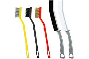 KODWIS Brosse de Nettoyage des Interstices 5 Pièces, Brosse Salle de Bain Nettoyage Brosse de Nettoyage à Poils Durs Brosse de Nettoyage de Fente de Fenêtre pour de Cuisine Salle de Bain